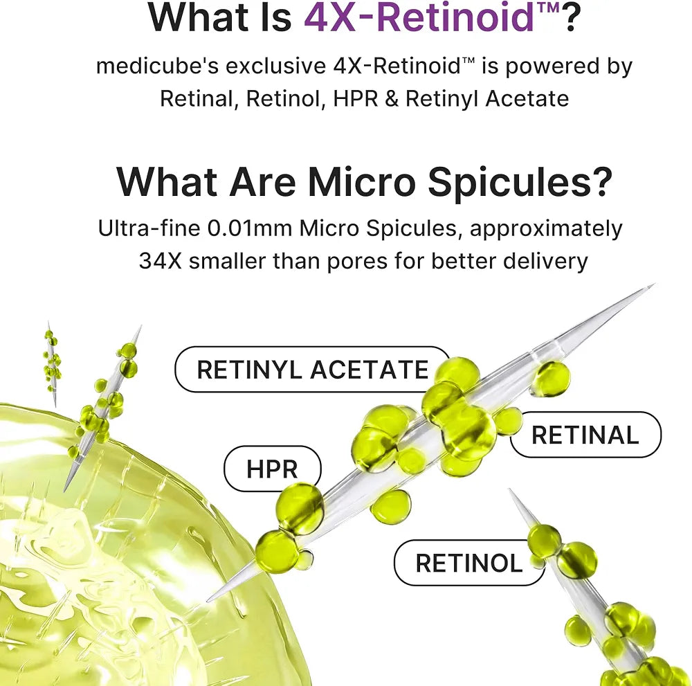 medicube Vita A Retinal Volume Booster Serum, with Volufiline, 4X-Retinoid