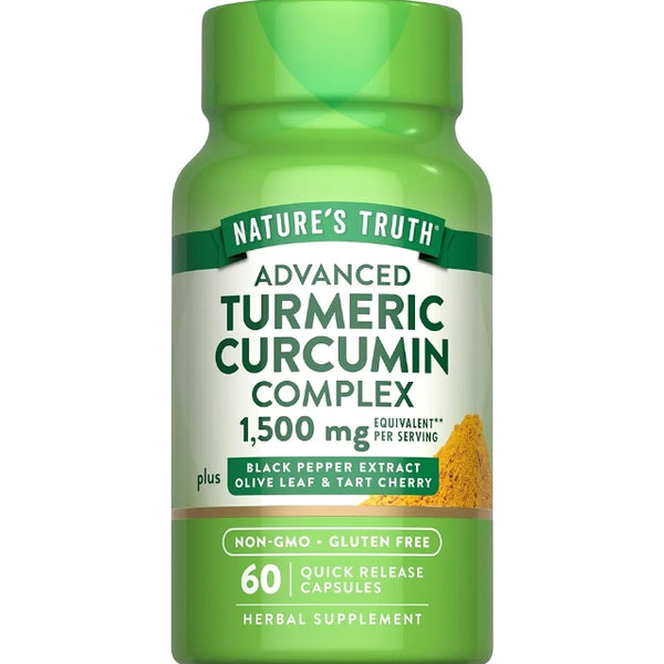 Nature's Truth Turmeric Curcumin 1500 mg | 60 Capsules