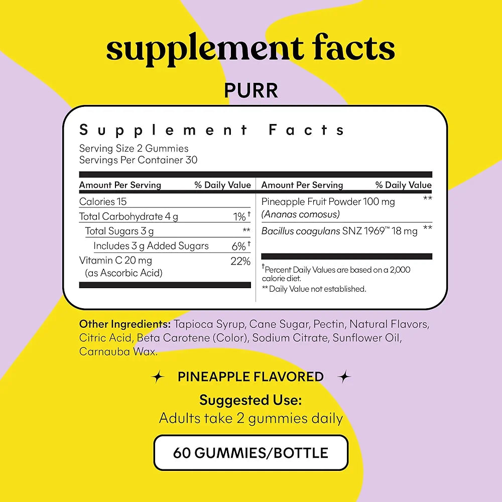 Lemme Purr Vaginal Probiotic Gummies for Women