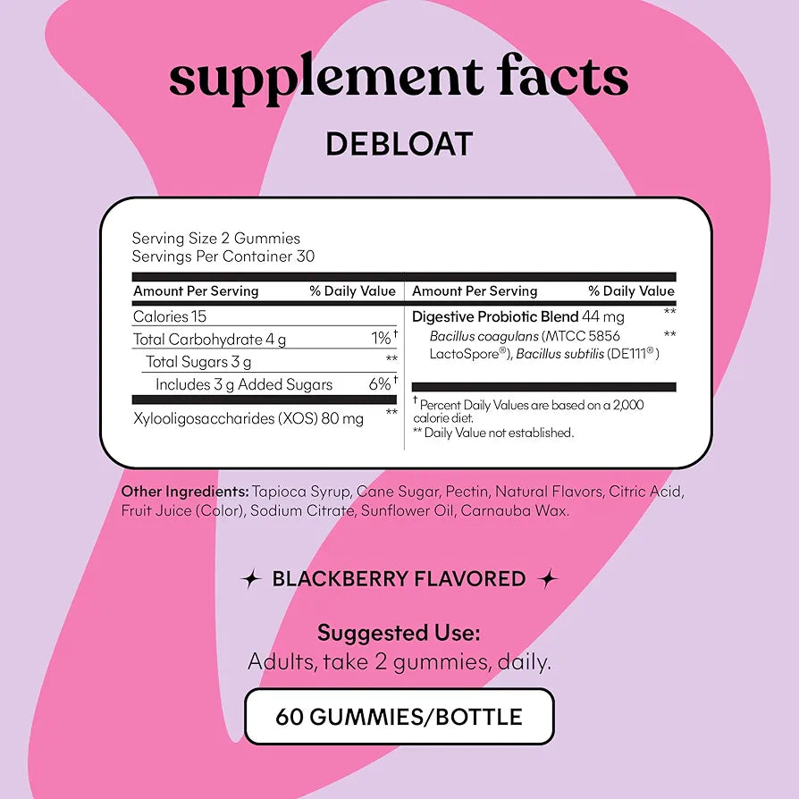 Lemme Debloat - Digestive & Gut Health Gummies