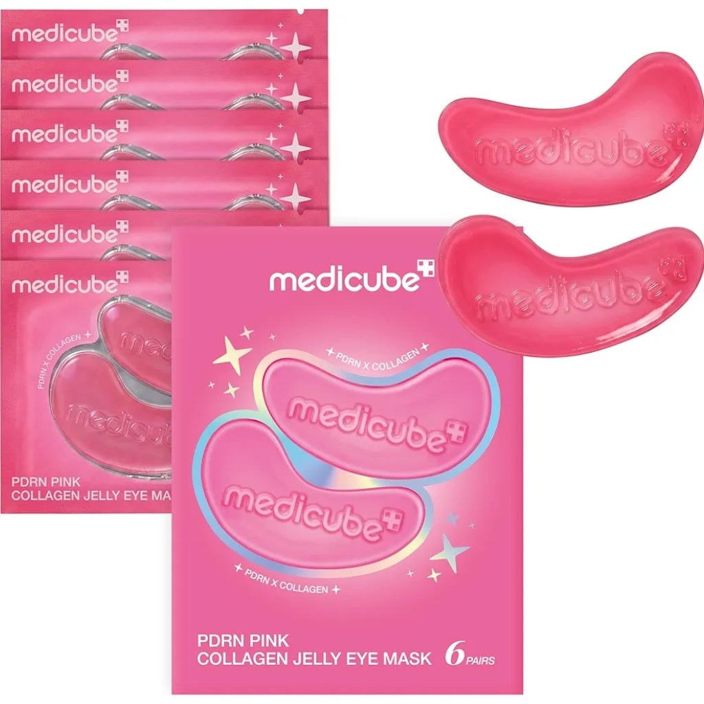 Medicube Jelly Eye Mask PDRN Pink Collagen |6 pairs