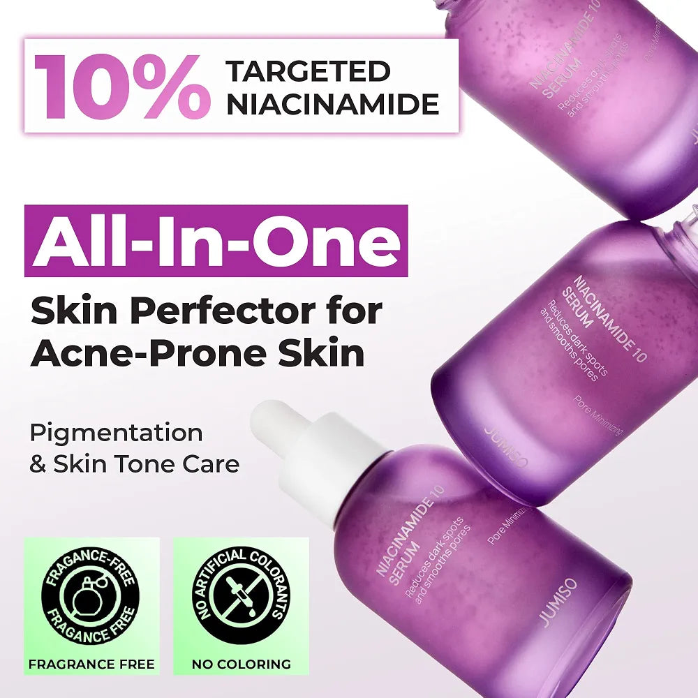 JUMISO 10% Niacinamide Dark Spot Serum for Uneven Tone