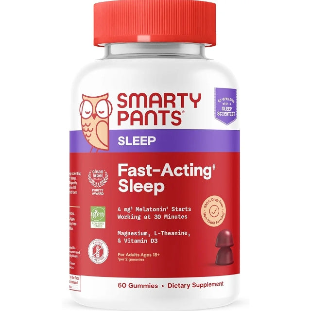 MaryRuth's Melatonin Gummies for Relaxation & Sleep Support with Lemon Balm, L-Theanine, Vitamin B6, 60 Count