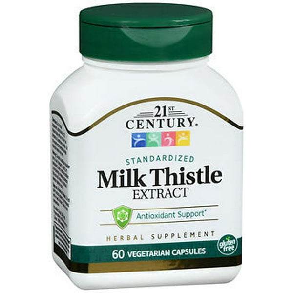 21st Century Milk Thistle Extract Veg Capsules, 60 Count
