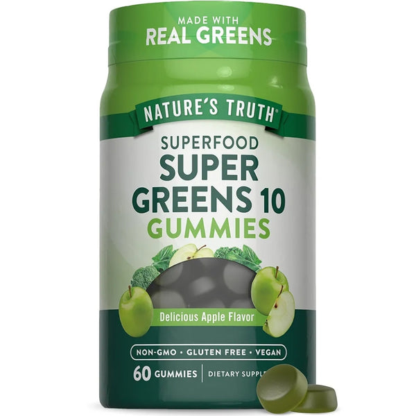 Nature's Truth Super Greens 10
60 Vegan Gummies