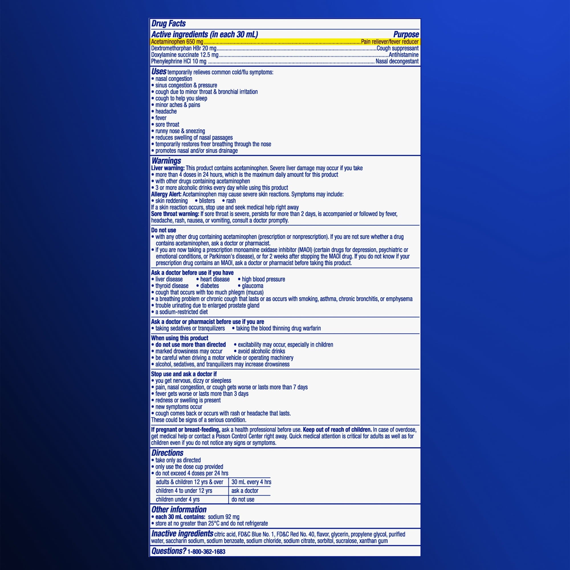 Vicks NyQuil Severe Cold and Flu Relief Liquid Medicine, Maximum Strength