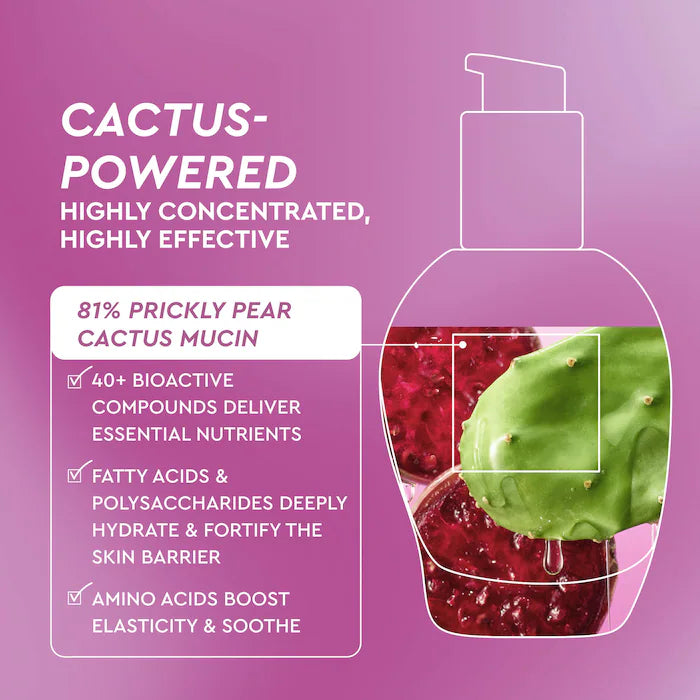 Glow Recipe 
Prickly Pear Peptide Bouncy + Hydrating Skin Barrier Vegan Mucin Serum 40ml