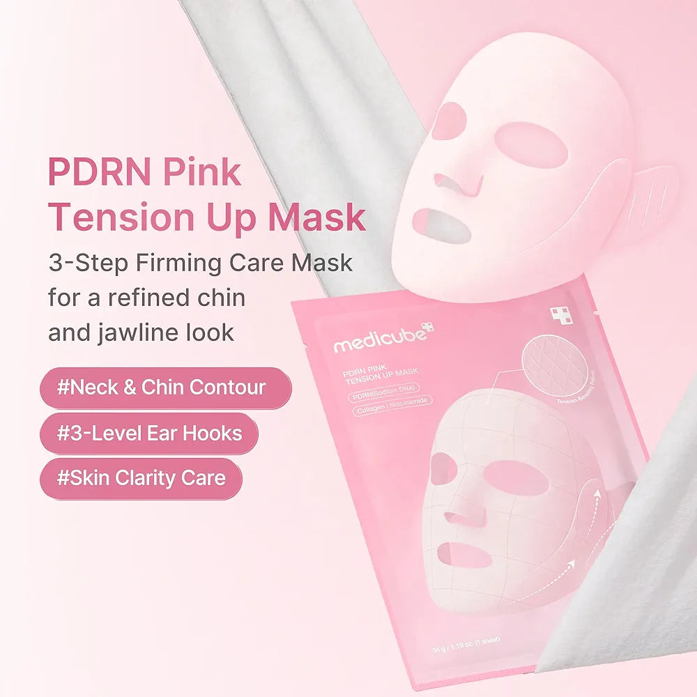 medicube PDRN Pink Tension Up Mask | with Salmon PDRN, NAD & Caffeine