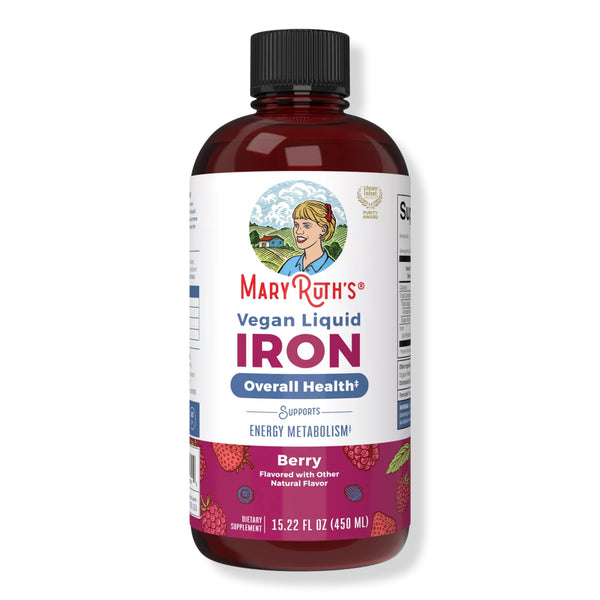 MaryRuth's Liquid Iron Supplement for Women Men & Kids