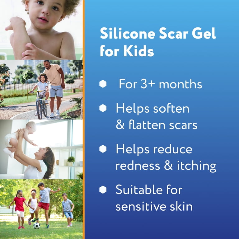 ScarAway Kids Silicone Scar Gel, 100% Medical-Grade, Clear, 6g