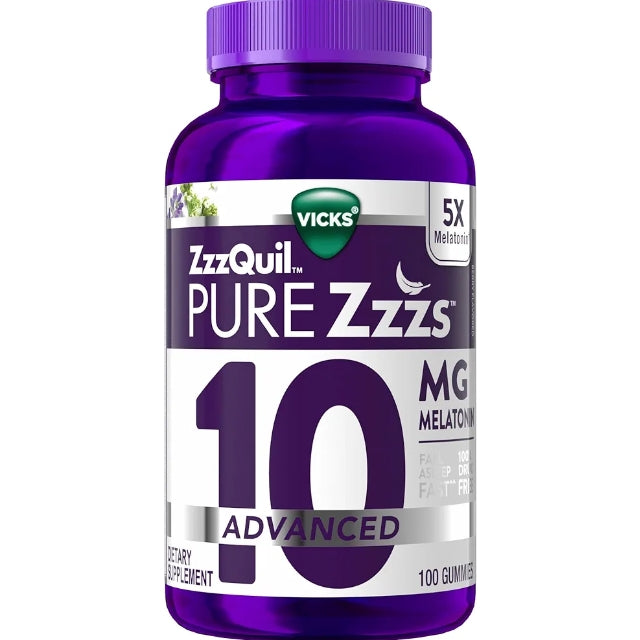 ZzzQuil Pure Zzzs Advanced Melatonin Gummies, Melatonin 10mg