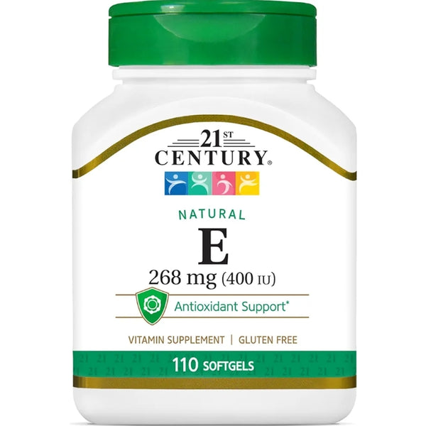 21st Century E 400 I.U. Natural (D-Alpha) Softgels, 110-Count