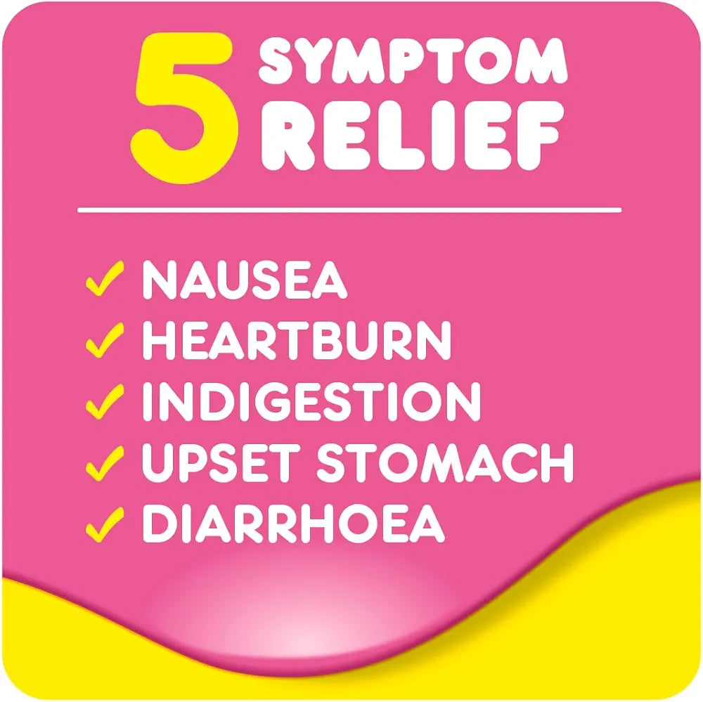 Pepto-Bismol for Nausea, Heartburn, Indigestion, Upset Stomach and Diarrhoea Relief