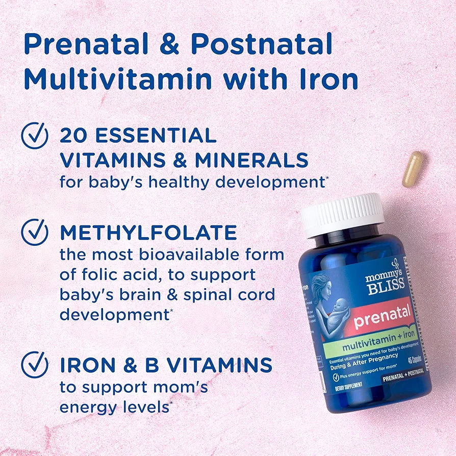 Mommy's Bliss Prenatal Multivitamin with Iron