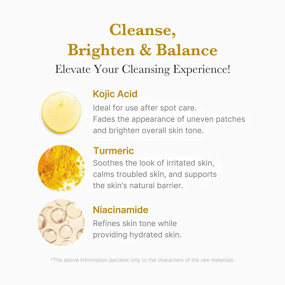 Medicube Kojic Acid Turmeric Whip Cleanser