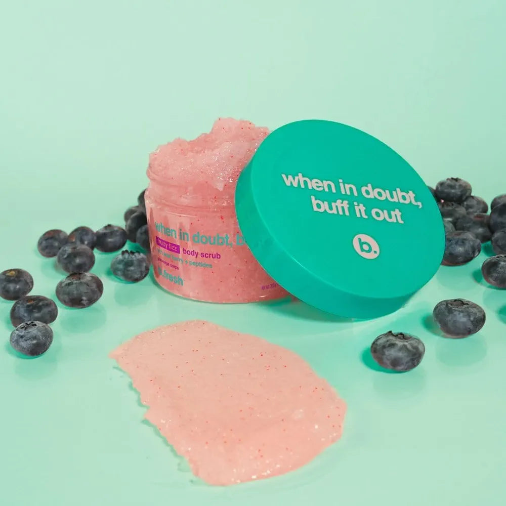B.fresh when in doubt, buff it out - fruity fizz body scrub