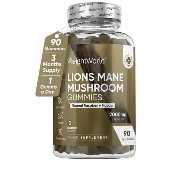 WeightWorld Lion's Mane-90 Gummies (3 Months Supply)