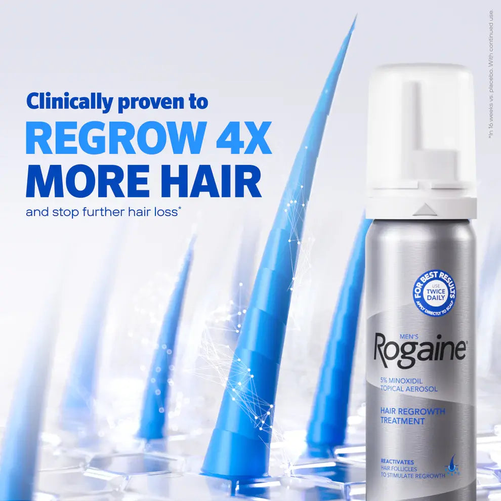 Men's ROGAINE® 5% Minoxidil Unscented Foam - 3-Month Supply