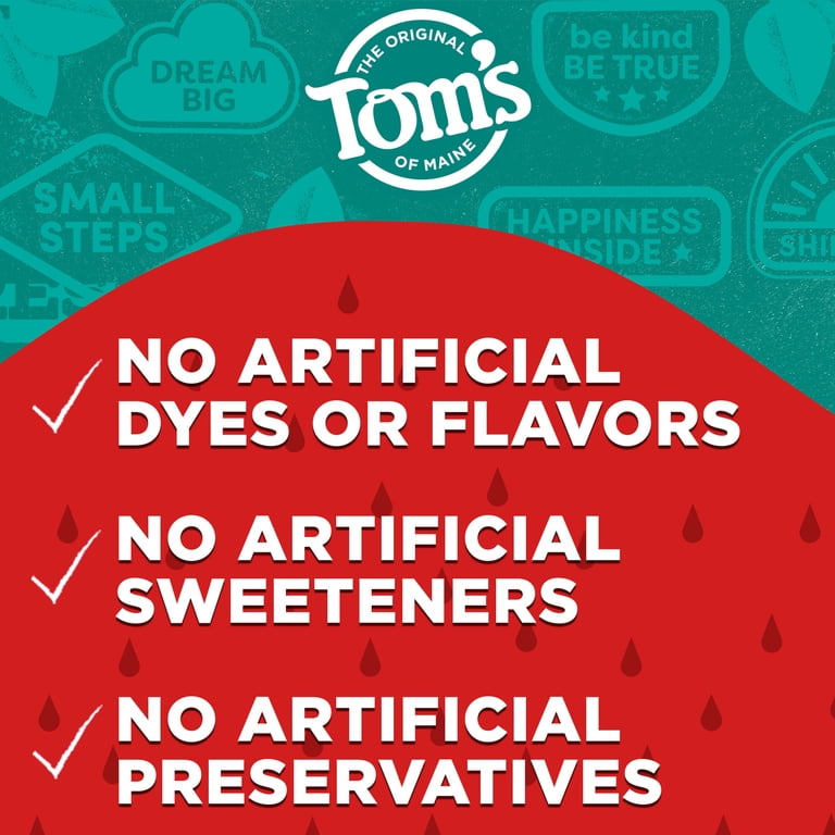 Tom's of Maine Kids Fluoride-Free Natural Toothpaste, Silly Strawberry
