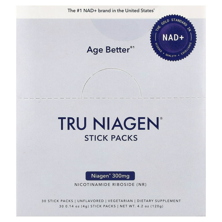 TRU NIAGEN NAD+ Booster Nicotinamide Riboside Mixing Powder for Cellular Energy, Repair & Healthy Aging