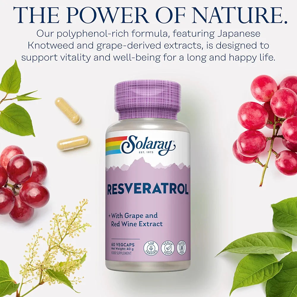 Solaray Resveratrol Complex - 60 Vegan Capsules