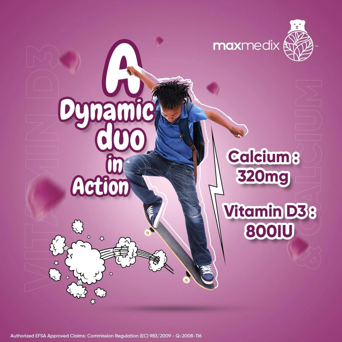 maxmedix Calcium & Vitamin D3 for Kids