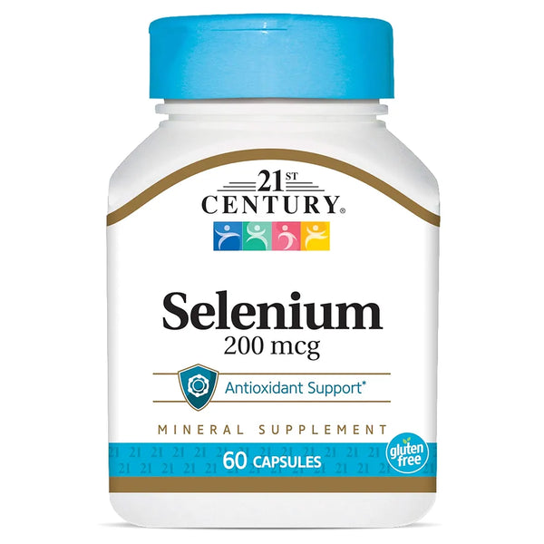 21st Century Selenium 200 Mcg Capsules, 60 Count