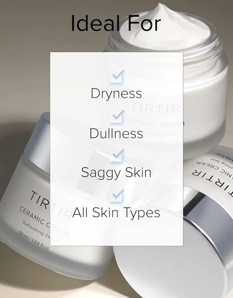 TIRTIR Natural Ceramide Cream | Deep moisturizer for Glass Skin