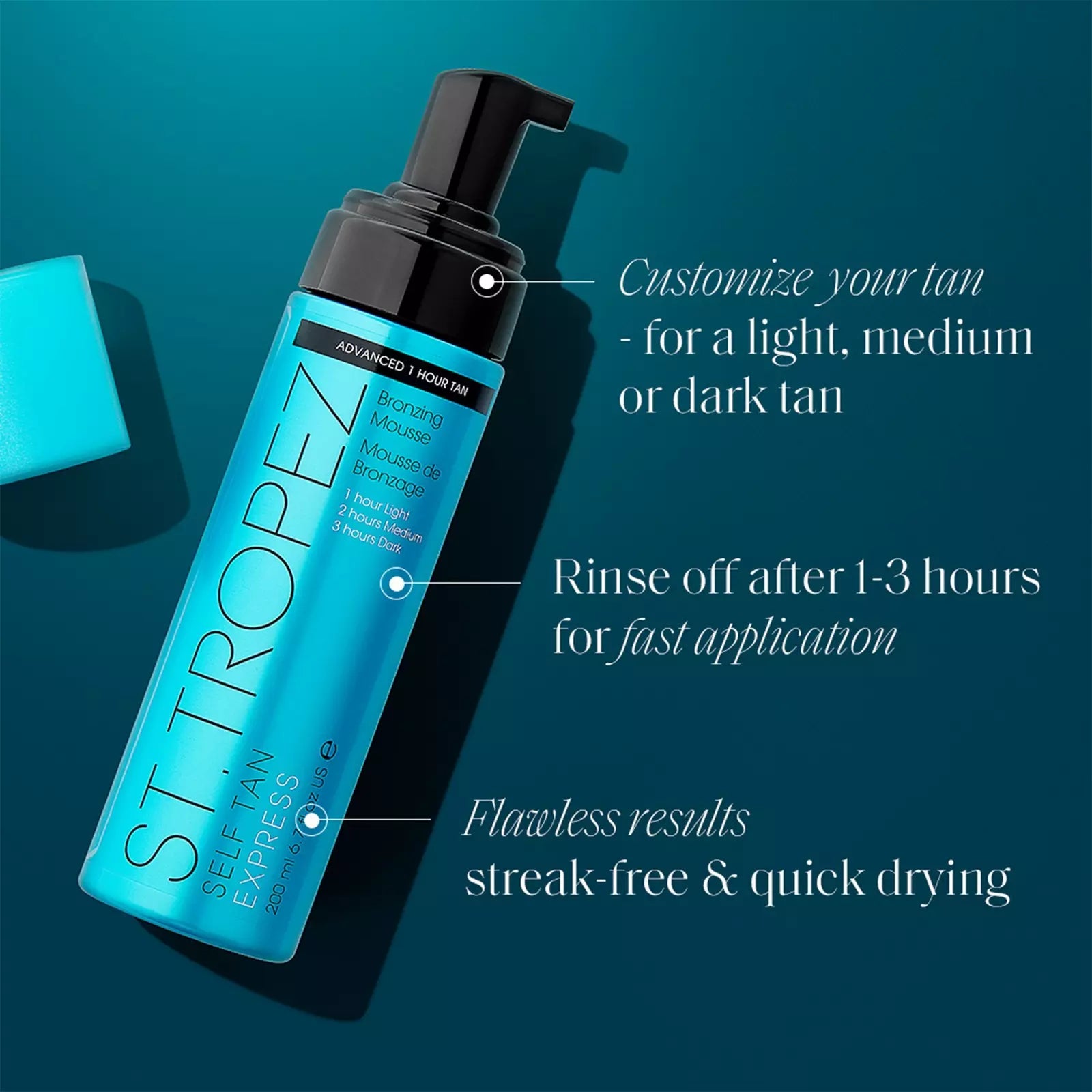 St.Tropez Self Tan Express Bronzing Mousse for Fastest Sunless Tan