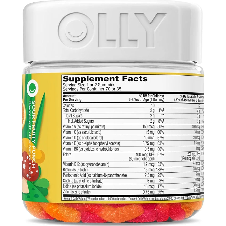 OLLY Kids Multivitamin Gummy, Overall Health and Immune Support