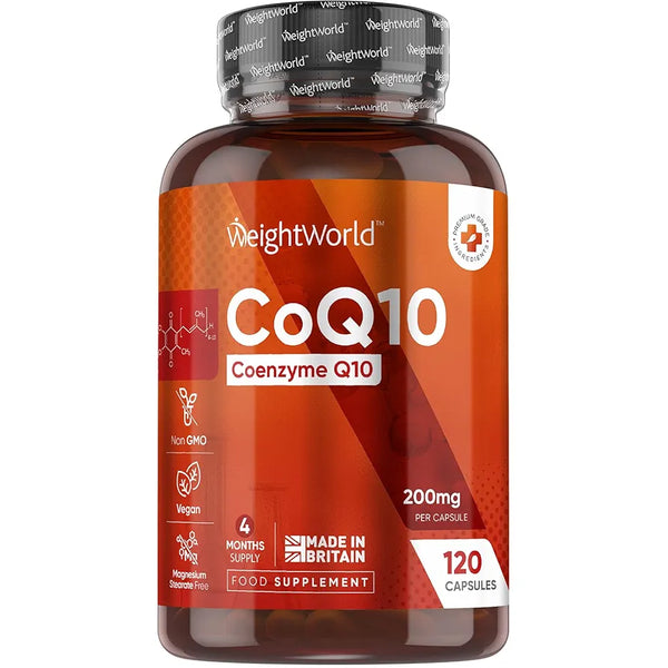 WeightWorld CoQ10 Supplement 200mg - 120 Vegan Capsules