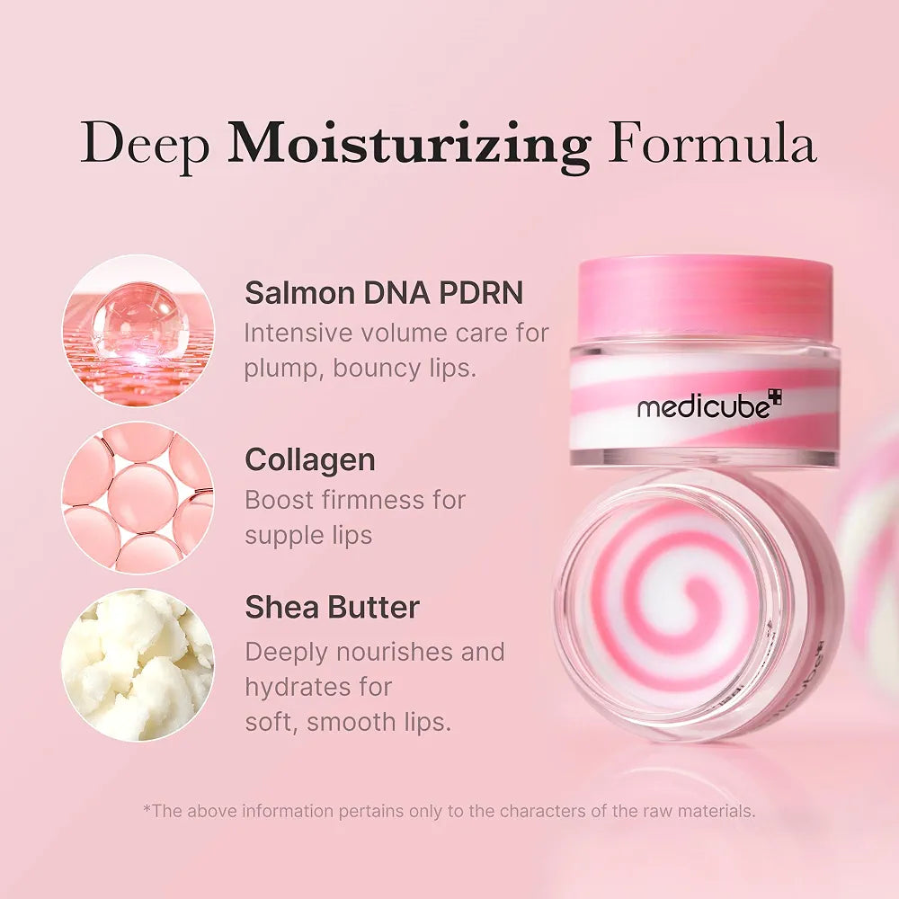 medicube PDRN Lip Sleeping Mask - Overnight Lip Balm for Lasting Moisture