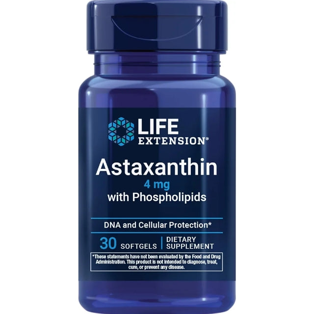 Life Extension Astaxanthin with Phospholipids – Antioxidant Support
