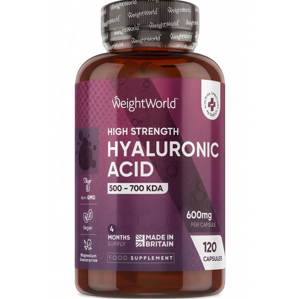 WeightWorld Hyaluronic Acid Supplement 600mg - 120 Capsules