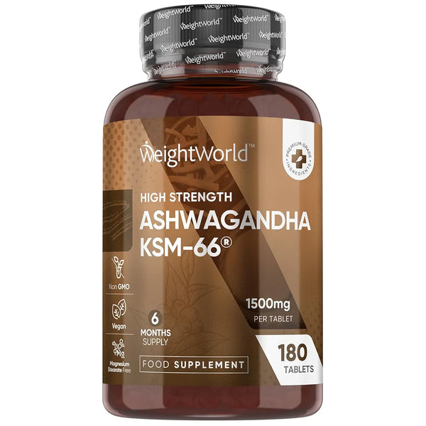 WeightWorld Ashwagandha KSM-66 (180 Tablets)