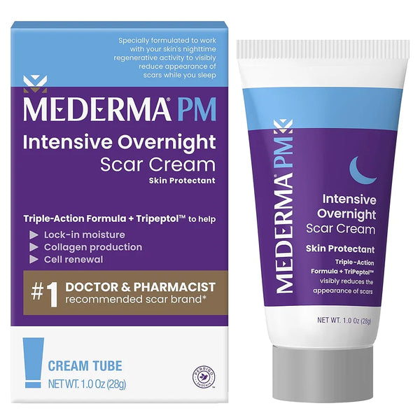 Mederma PM Intensive Overnight Scar Cream, Works with Skin's Nighttime Regenerative Activity
