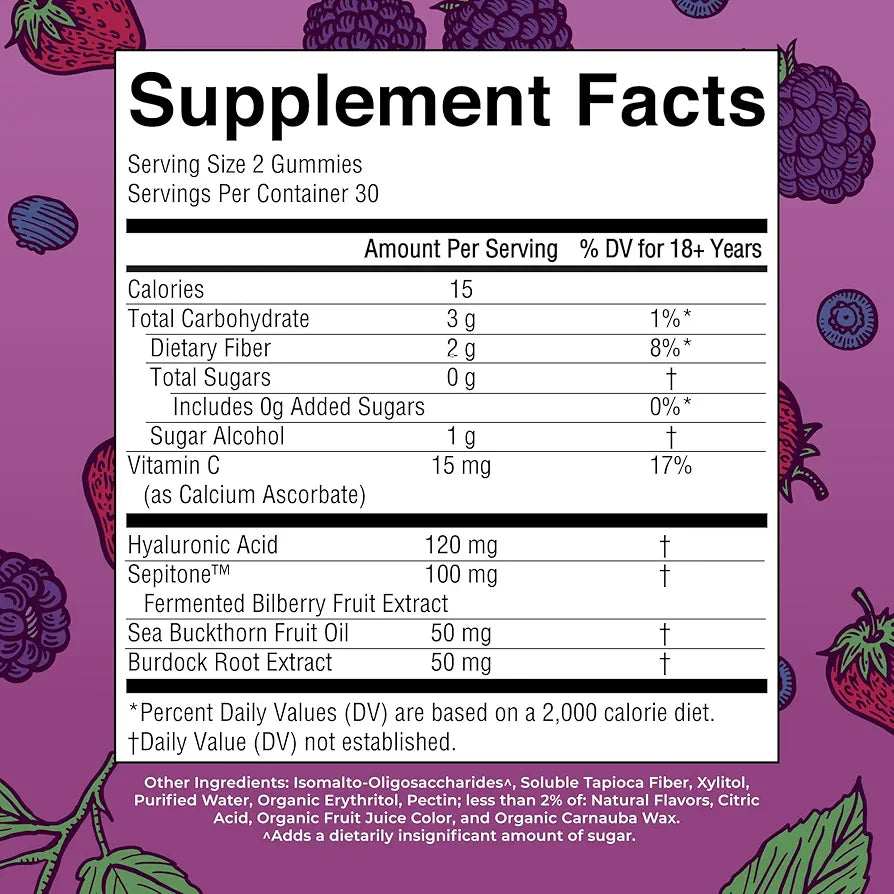 MaryRuth's Skin Restore + Renew Gummies With Hyaluronic Acid