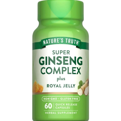 Nature's Truth Super Ginseng Complex | 60 Capsules | with Royal Jelly
