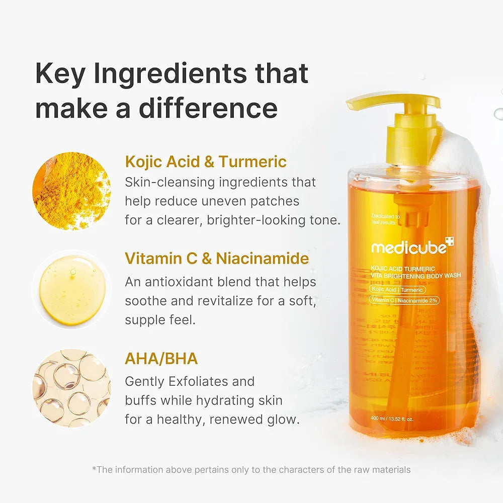 Medicube Kojic Acid Turmeric Brightening Body Wash
