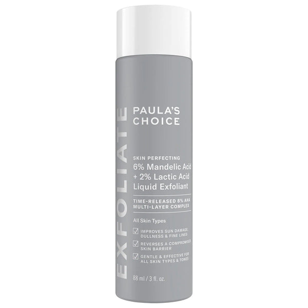 Paula's Choice
Skin Perfecting 6% Mandelic Acid + 2% Lactic Acid Liquid Exfoliant (88ml)