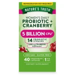 Nature's Truth Probiotics for Women | 5 Billion Active Cultures | 40 Vegetarian Capsules | With Cranberry product-image