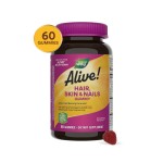 Nature's Way Alive! Hair, Skin & Nails Gummies, Strawberry Flavored, 60 Gummies product-image