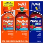 Vicks DayQuil and NyQuil Kids Cold & Cough Berry Flavor - 3 pack product-image